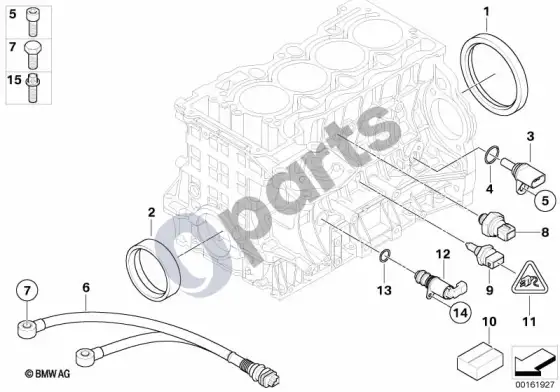 BMW 3 E46 variklio bloko tvirtinimo detalės (E46 316CIN45, E46 318CIN46, E46 318IN46, E46 316IN46, E46 316IN45, E46 316TIN45, E46 316TIN46, E46 318TIN46) – schema