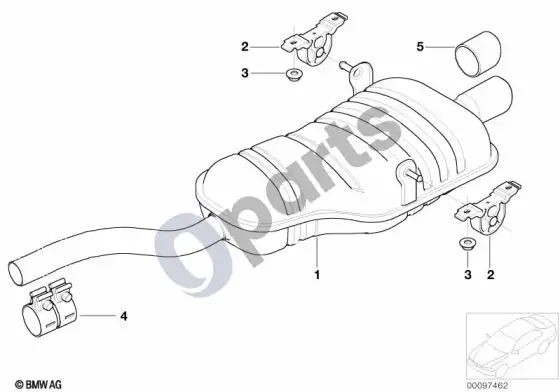 BMW 3 E46 galinis duslintuvas (E46 316IN42, E46 318IN42, E46 316IN40, E46 316CIN40, E46 318CIN42, E46 316CIN45, E46 318CIN46, E46 318IN46, E46 316IN46, E46 316IN45) – schema