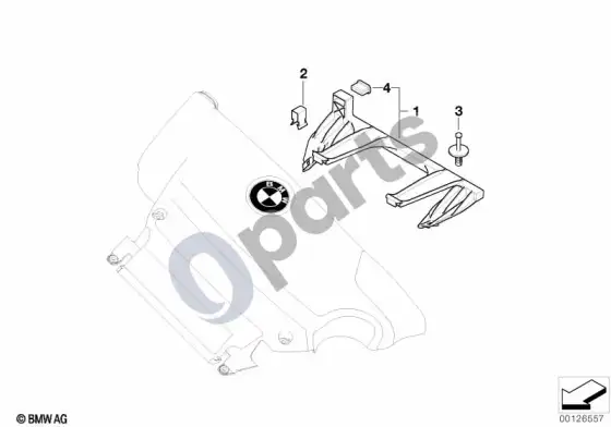 BMW 3 E46 gaubto čiulpimo atrama – schema