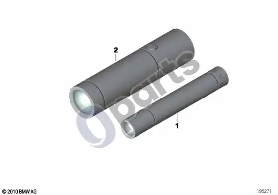 BMW 3 E46 rankinė lempa, LED – schema