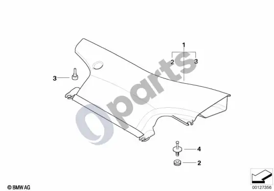 BMW 3 E46 siurbimo gaubtas – schema