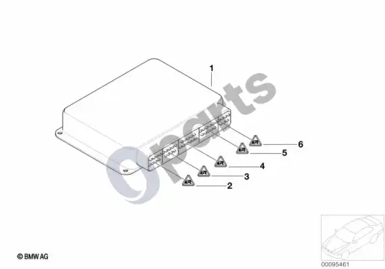 BMW 3 E46 bazinis DME valdymo blokas (M54) – schema