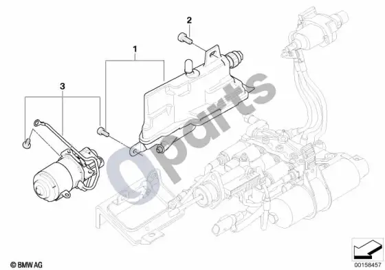BMW 3 E46 gs6s37bz(smg) išsiplėtimo bakelis / siurblys – schema
