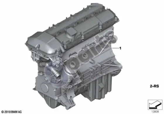 BMW 3 E46 jėgos agregatas (M54) – schema