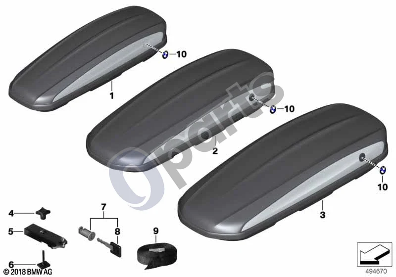 BMW 3 E46 (1998–2005) Stogo bagažinė 320 / 420 / 520 schema – pozicija 10: Lentelė (Ø 82MM)