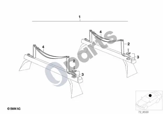 BMW 3 E46 universali atrama – schema