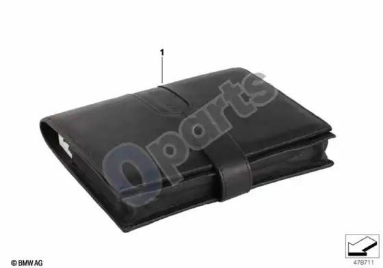 BMW 3 E90 E91 aptarnavimo knygelės dėklas BMW; 2000.06 - ... – schema