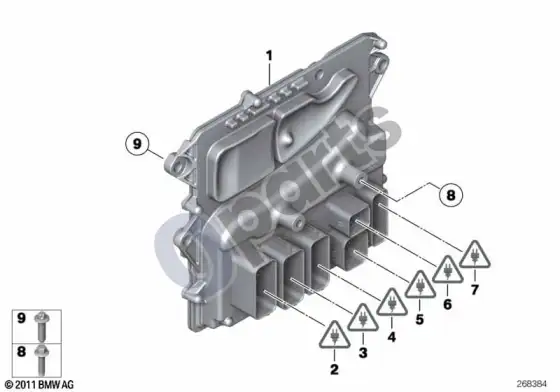 BMW 3 E90 E91 pagrindinis valdymo blokas DME / MEVD172; ... - 2012.03 – schema