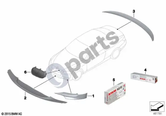 BMW 3 E90 E91 BMW m performance accessories – schema