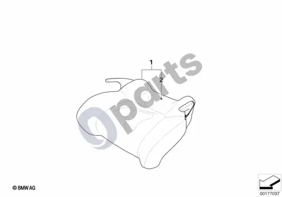BMW 3 E90 E91 BMW vaikiška kėdutė junior seat III – schema