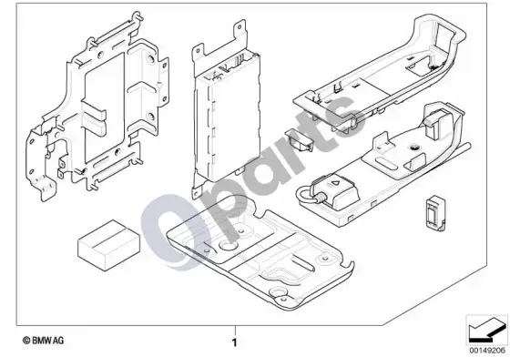 BMW 3 E90 E91 car phone, japan; 2005.09 - ... – schema