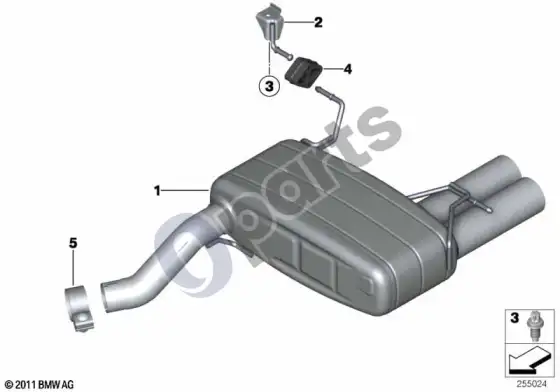 BMW 3 E90 E91 duslintuvų sistema – schema