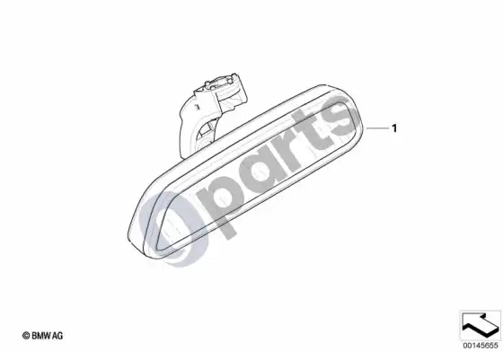 BMW 3 E90 E91 papildomas montavimas: kompasas / nuotolinis valdymas – schema