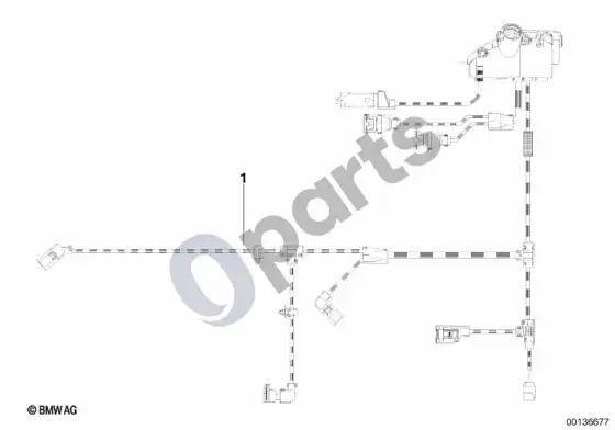 BMW 3 E90 E91 engine wiring harness, engine module; ... - 2007.03 (E90 318IN46, E91 318IN46) – schema