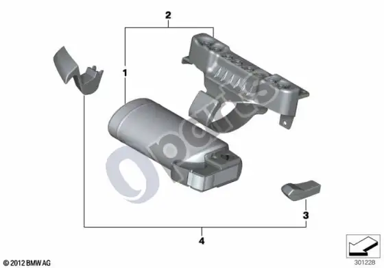 BMW 3 E90 E91 gesintuvas (E90 LCI 316DN47, E90 316IN43, E91 LCI 316D, E91 318DM47N2) – schema