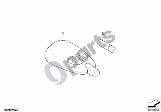 BMW 3 E90 E91 papildomo šildytuvo nuotolinio valdymo siųstuvas; 2007.03 - ... – schema
