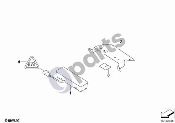 BMW 3 E90 E91 flashing light, rear (E90 LCI 316DN47) – schema