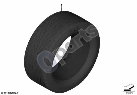 BMW 3 E90 E91 vasarinės padangos – schema