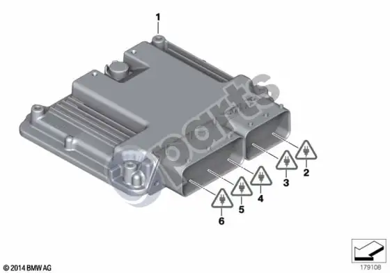 BMW 3 E90 E91 bazinis DDE valdymo blokas (E90 LCI 330D) – schema