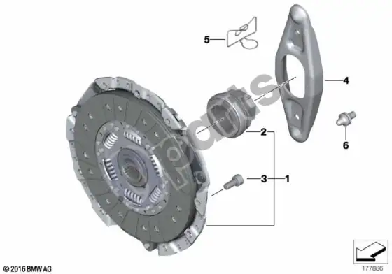 BMW 3 E90 E91 sankaba (E90 LCI M3, E90 M3) – schema