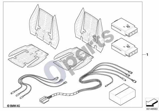BMW 3 E90 E91 front seat heating retrofit – schema