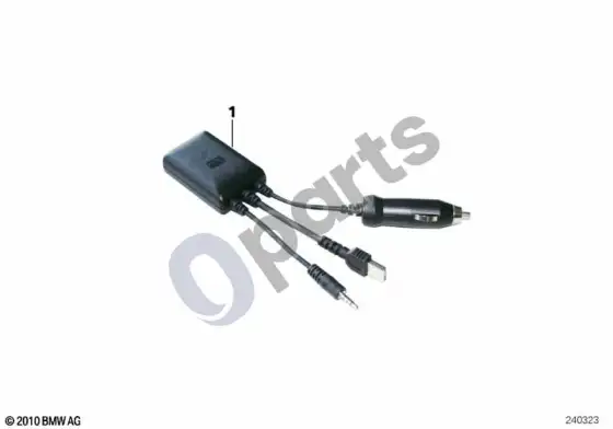 BMW 3 E90 E91 įkrovimo adapteris, apple ipod / iphone; ... - 2011.03 – schema
