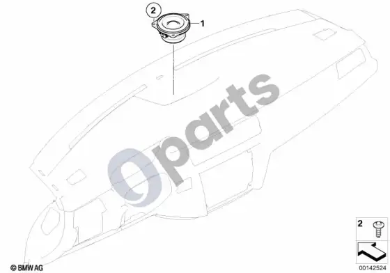 BMW 3 E90 E91 individual audio system,instrument panel; 2007.09 - ... – schema