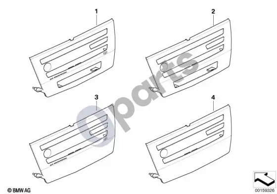 BMW 3 E90 E91 individual apdaila, CCC; 2005.09 - 2007.03 – schema
