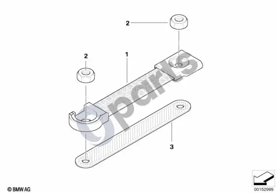 BMW 3 E90 E91 įžeminimo juostelė – schema
