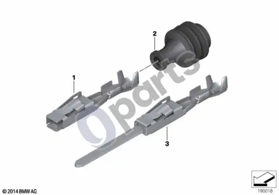 BMW 3 E90 E91 kontaktų sistema MLK – schema
