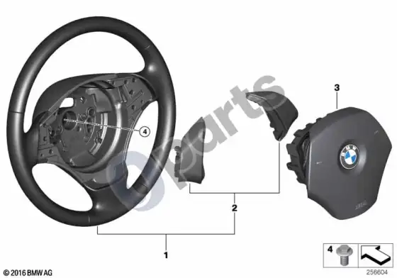 BMW 3 E90 E91 odinis vairas – schema