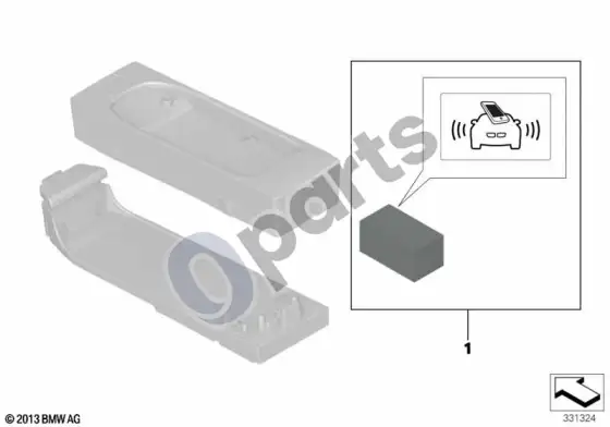BMW 3 E90 E91 snap-in adapteris – reminder – schema
