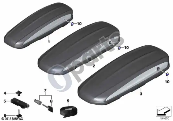 BMW 3 E90 E91 stogo bagažinė 320 / 420 / 520 – schema