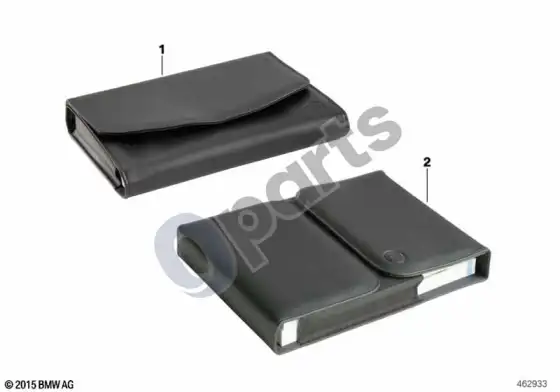BMW 3 E90 E91 vehicle document case BMW with embossing; 2001.11 - 2011.07 – schema