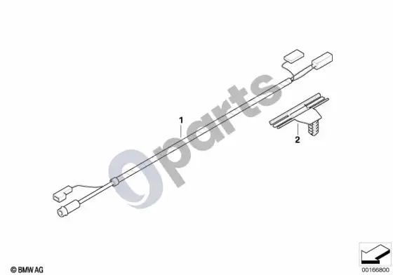 BMW 3 E92 E93 cable set, aerial, amplifier,rear window – schema