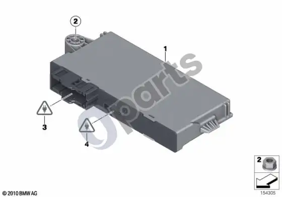 BMW 3 E92 E93 CAS valdymo blokas – schema