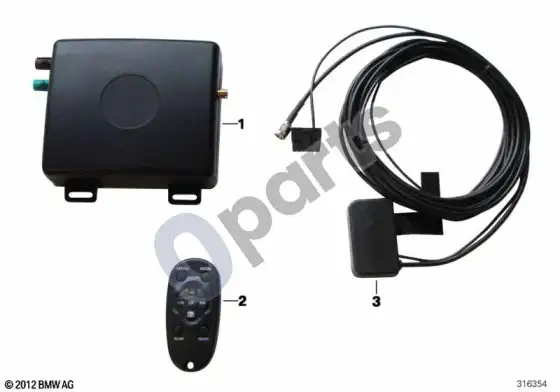 BMW 3 E92 E93 DAB papildomas įrengimas – schema