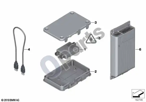 BMW 3 E92 E93 USB / audio sąsaja; 2007.03 - ... (E92 316I, E93 320D) – schema