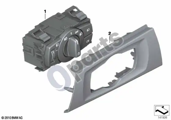 BMW 3 E92 E93 žibintų valdymo blokas (E92 316I, E93 320D) – schema