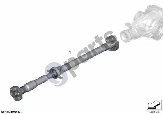 BMW 3 E92 E93 kardaninis velenas / HAG kardaninis lankstas (E92 325D, E93 325D) – schema