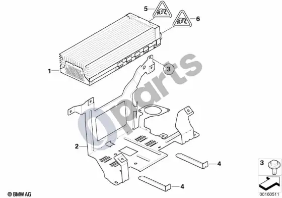 BMW 3 E92 E93 stiprintuvas hifi prof. / harman kardon – schema