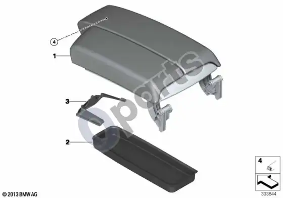 BMW 3 E92 E93 porankis, centrinė konsolė – schema