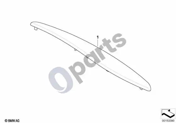 BMW 3 E92 E93 porankis, galinis – schema