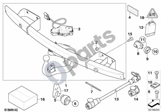 BMW 3 E92 E93 atskiros vilkimo kablio dalys (E93 320D) – schema