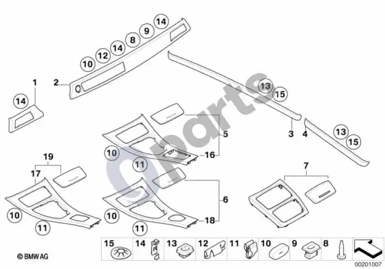 BMW 3 E92 E93 retrofit real wood vers.poplar woodgrain (E93 320D) – schema