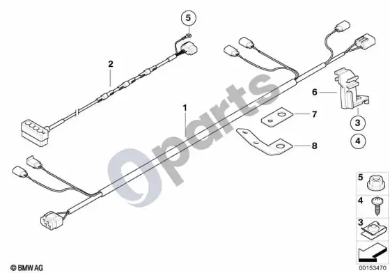 BMW 3 E92 E93 wiring set active steering (E93 320D) – schema