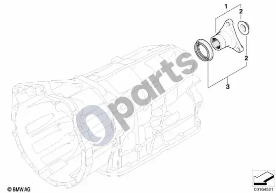 BMW 3 E92 E93 GA6L45R išėjimas – schema