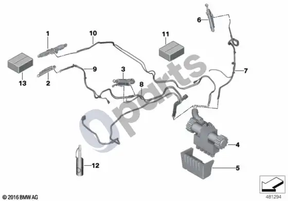 BMW 3 E92 E93 hardtop, retractable, hydraul.components – schema