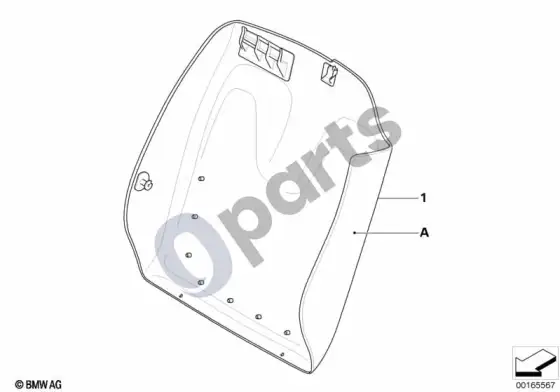 BMW 3 E92 E93 individ. rear panel basic /sports seat; 2006.12 - ... – schema