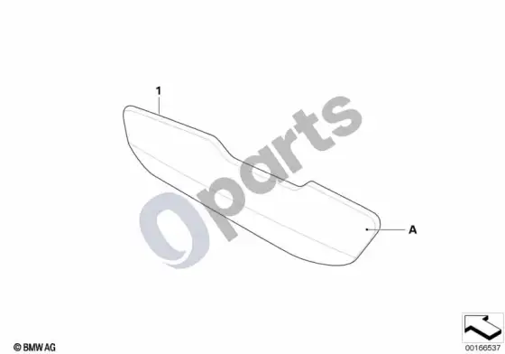 BMW 3 E92 E93 individual trim, folding compartment; 2006.12 - ... – schema